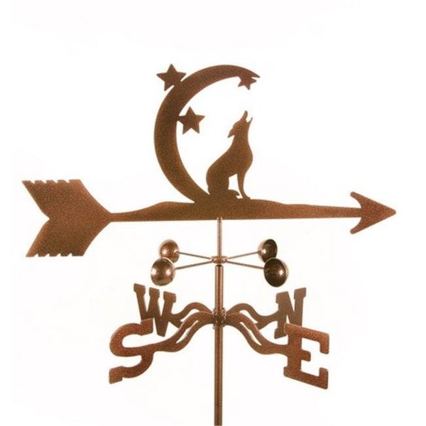 Classic Accessories Coyote with Moon & Stars Weathervane - Post Mount VE952244